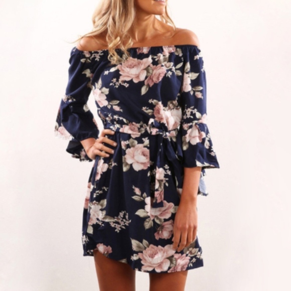 Dresses & Skirts - Sexy Off Shoulder Boho Dress